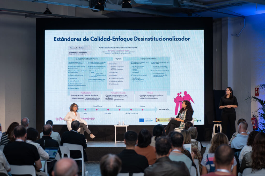 La de Conocimiento de IMEX, Mª José Martínez, y la profesora del Departamento de Ciencias de la Educación en la UdLL, Aida Urrea-Monclús, presentaron los resultados de la investigación.